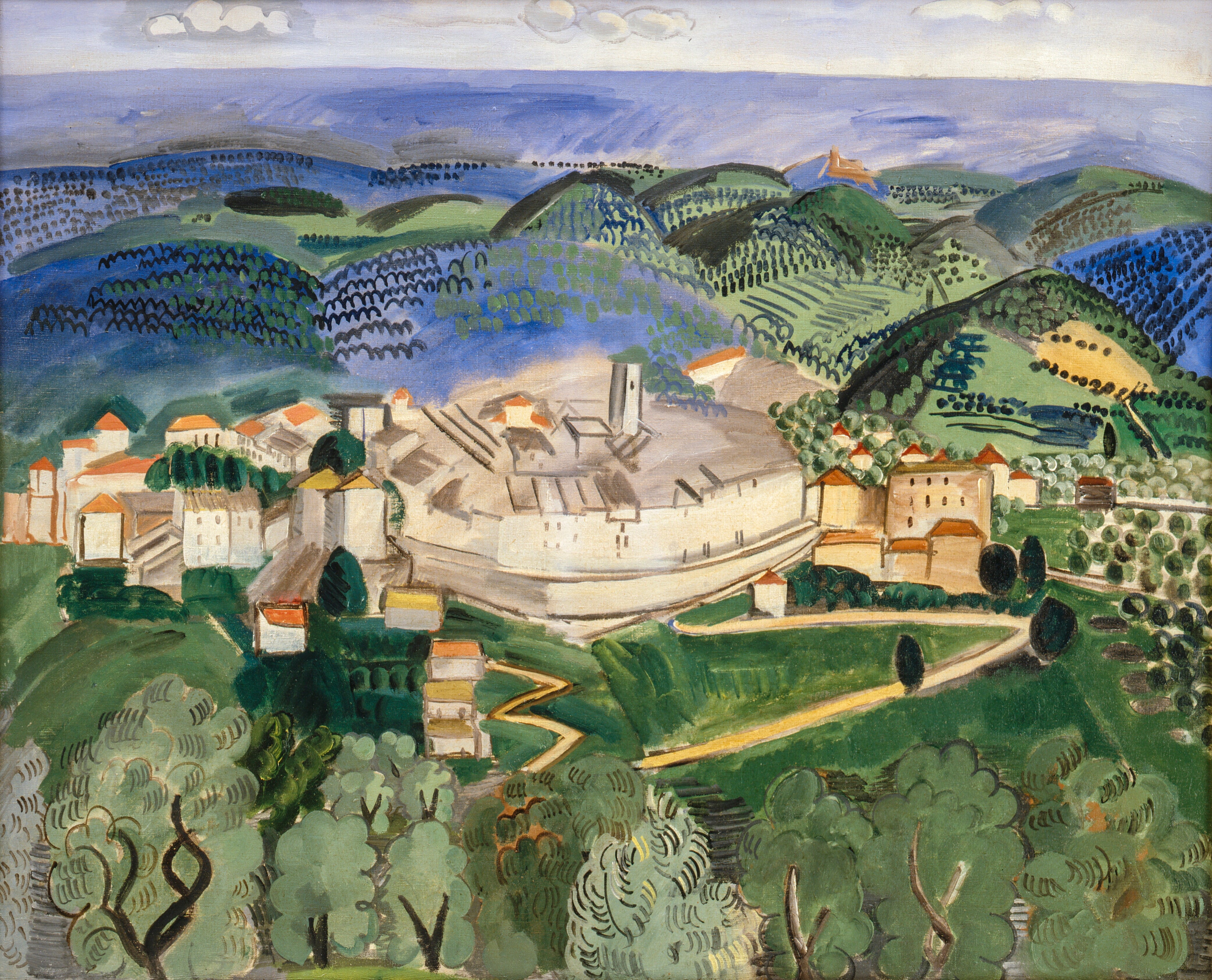 Landscape near Vence in Provence - Raoul Dufy