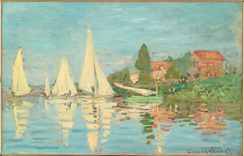 🎨 Argenteuil'de Yelken Yarışları – Claude Monet, yaklaşık 1874