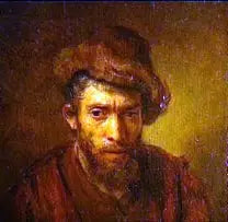 Kürklü şapka takan adam büstü - Rembrandt