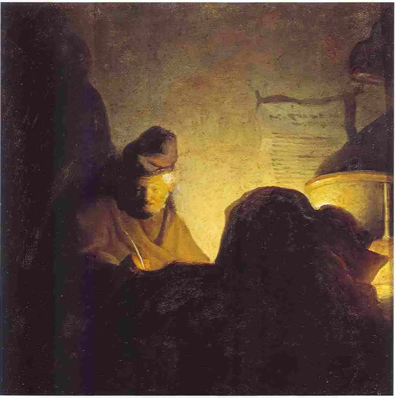 Mum ışığında bir bilgin - Rembrandt