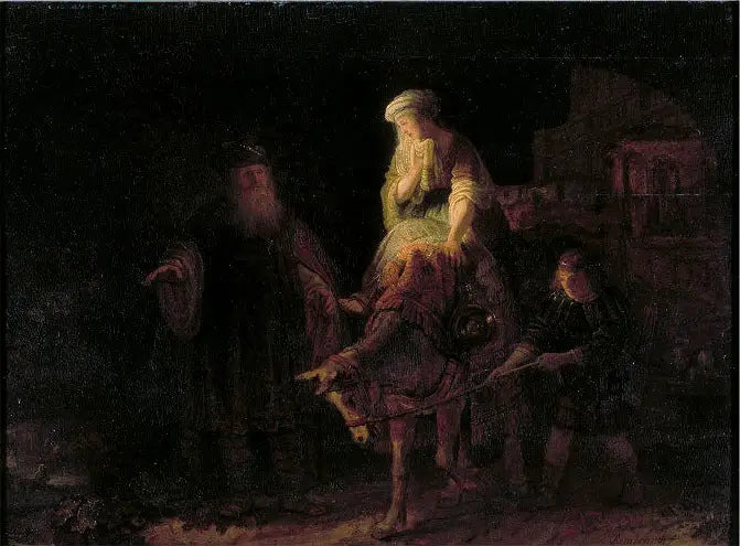 Sunamite Kadının Gidişi - Rembrandt