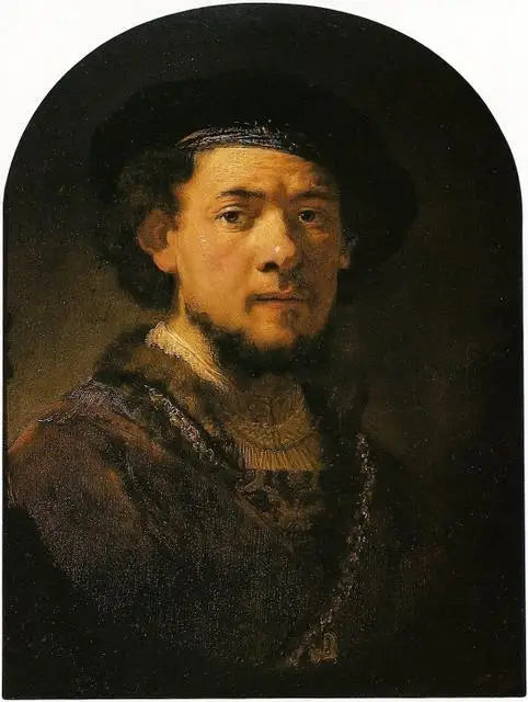 Altın zincirli otoportre - Rembrandt