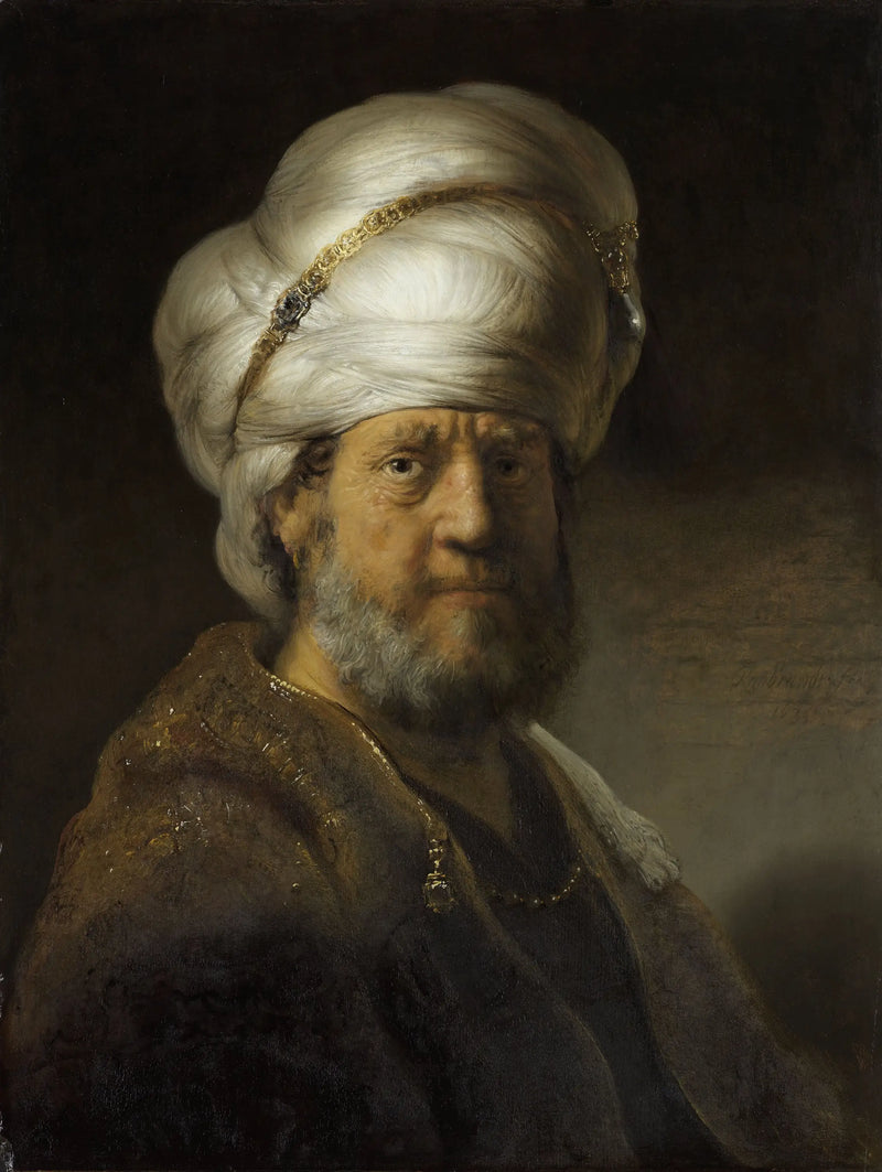 Doğu kostümlü Adam - Rembrandt