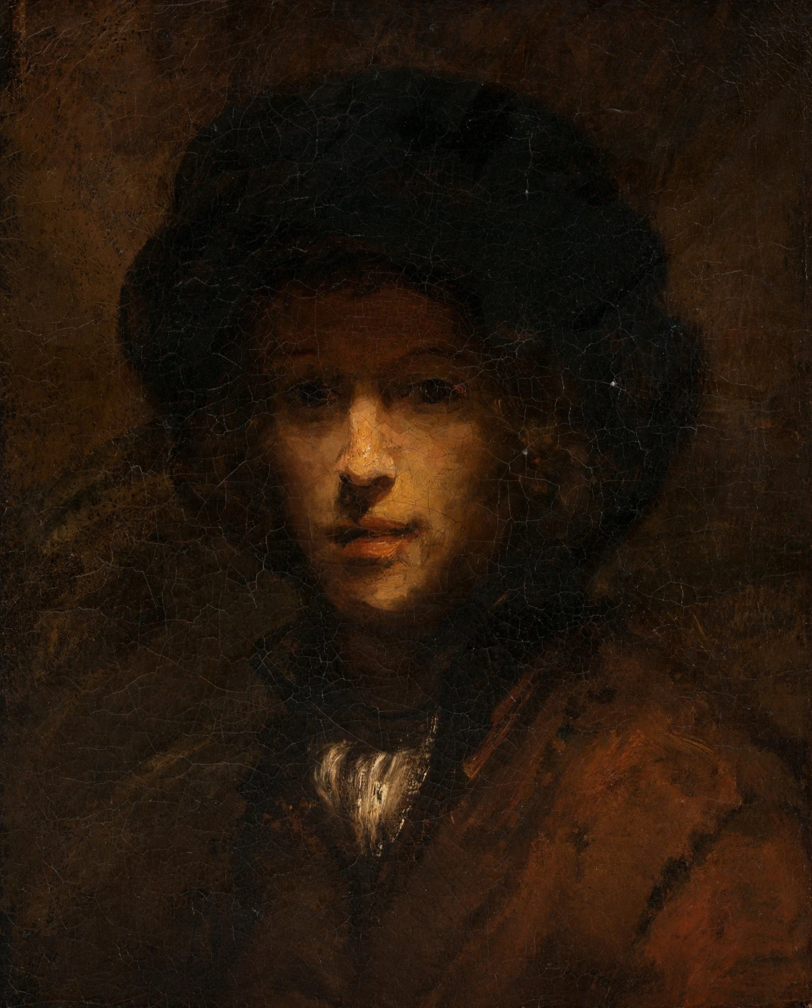 Reproduction du tableau « Portrait de Titus (surpeint enlevé entre 1908-1935) - Rembrandt » par Alpha Reproduction en peinture à l’huile