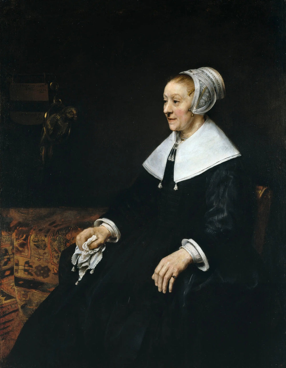 Reproduction du tableau « portrait de Catrina Hoogsaet - Rembrandt » par Alpha Reproduction en peinture à l’huile