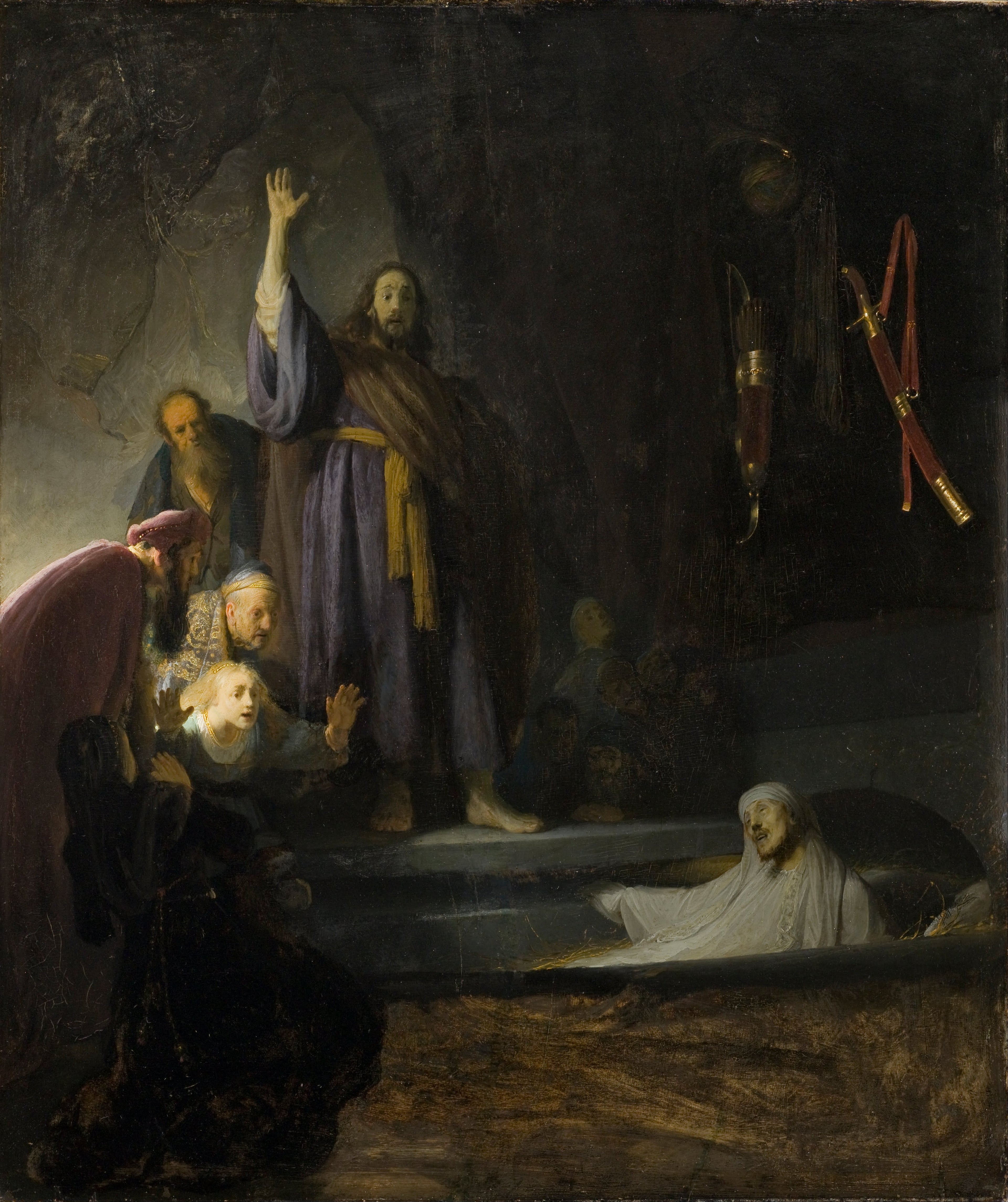 Reproduction du tableau « La Résurrection de Lazare - Rembrandt » par Alpha Reproduction en peinture à l’huile