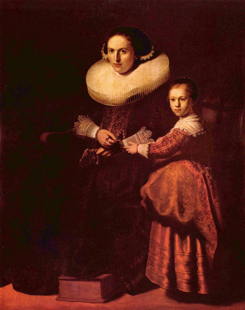 Susanna van Collen ve kızı Anna'nın Portreleri - Rembrandt