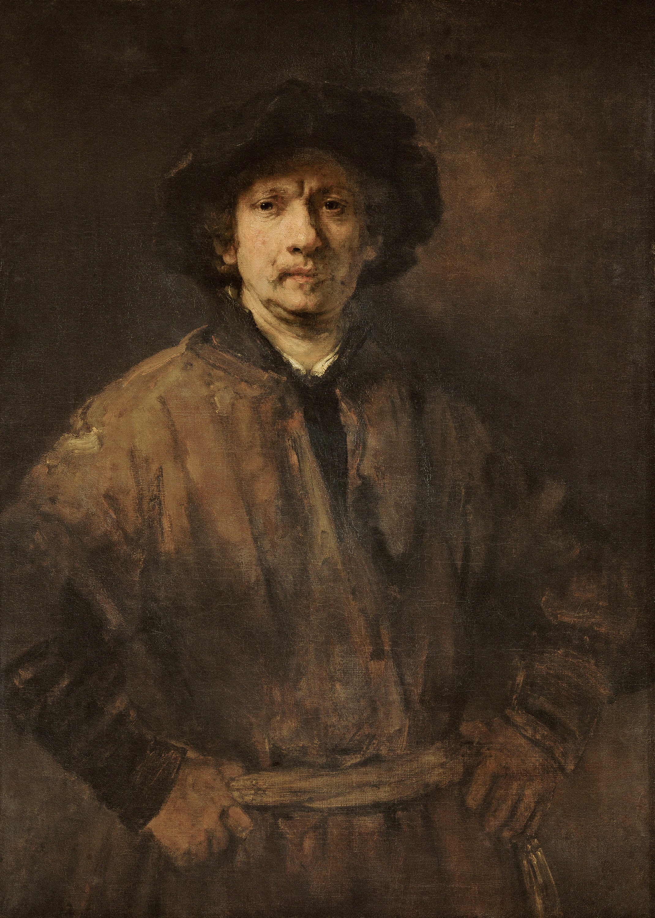 Reproduction du tableau « Autoportrait - Rembrandt » par Alpha Reproduction en peinture à l’huile