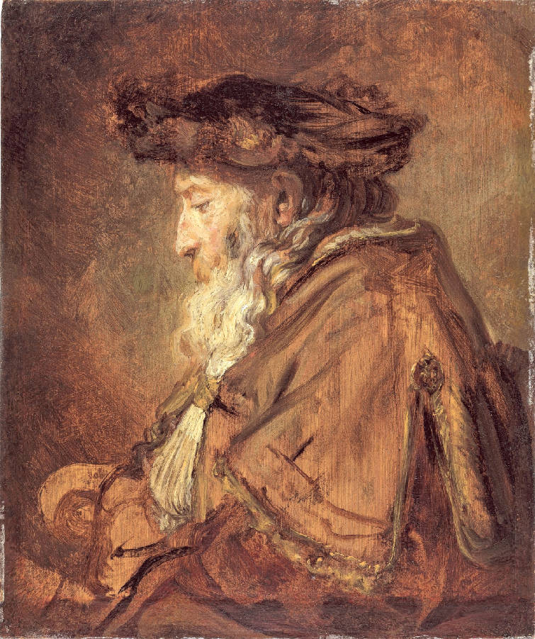 Reproduction du tableau « Homme âgé - Rembrandt » par Alpha Reproduction en peinture à l’huile
