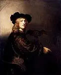 Bir Şahin ile Adam Portresi - Rembrandt