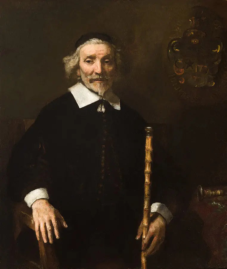 Reproduction du tableau « Portrait de Dirck van Os - Rembrandt » par Alpha Reproduction en peinture à l’huile