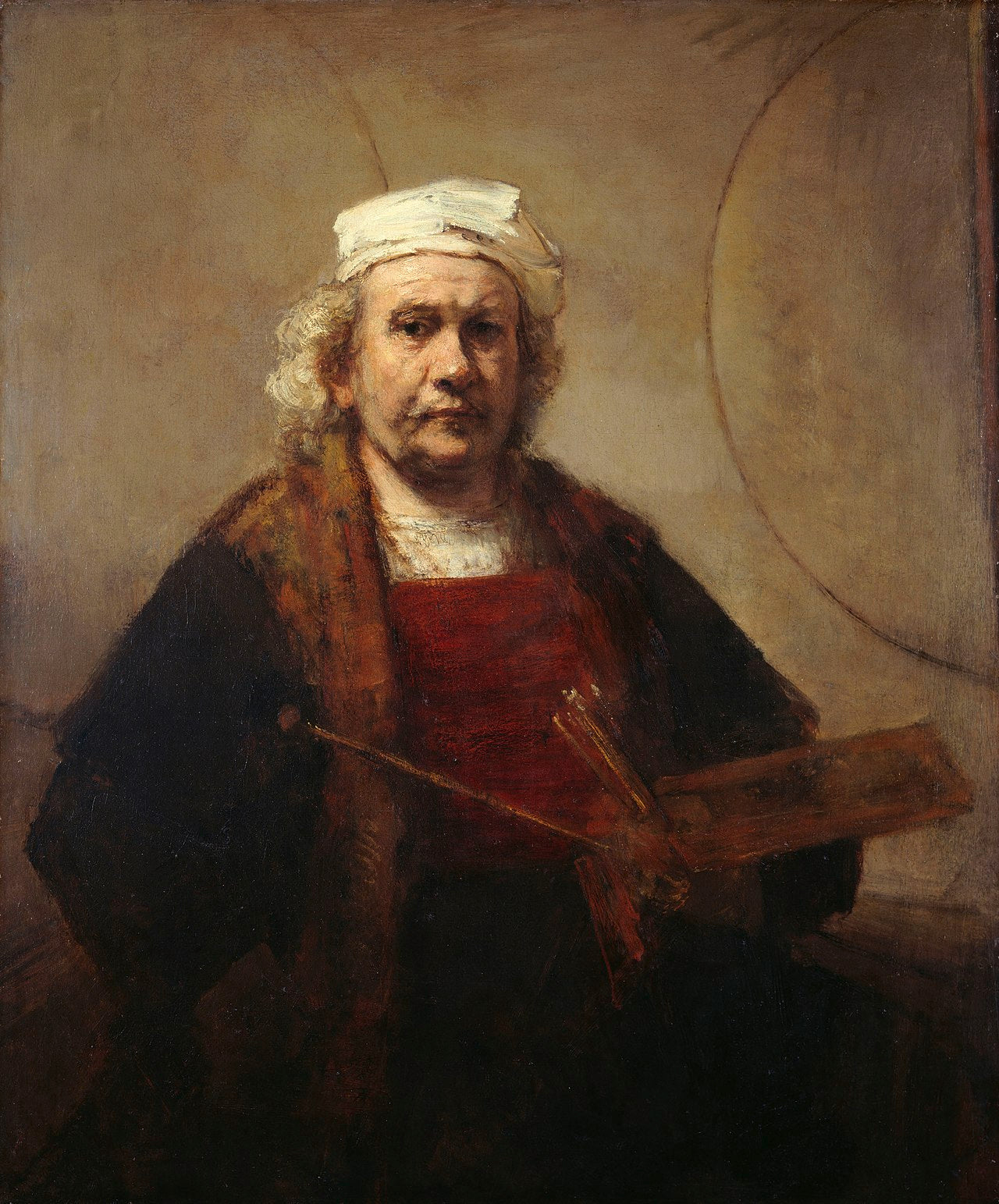 İki daireli otoportre - Rembrandt van Rijn
