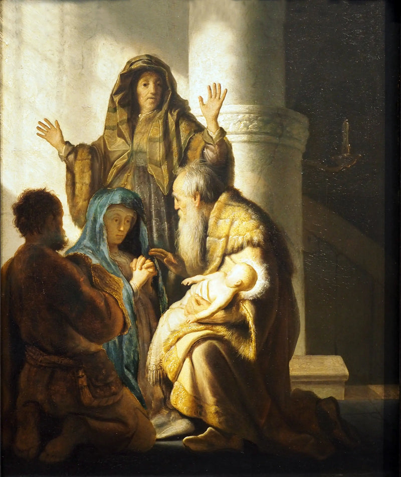 Tapınaktaki Siméon - Rembrandt