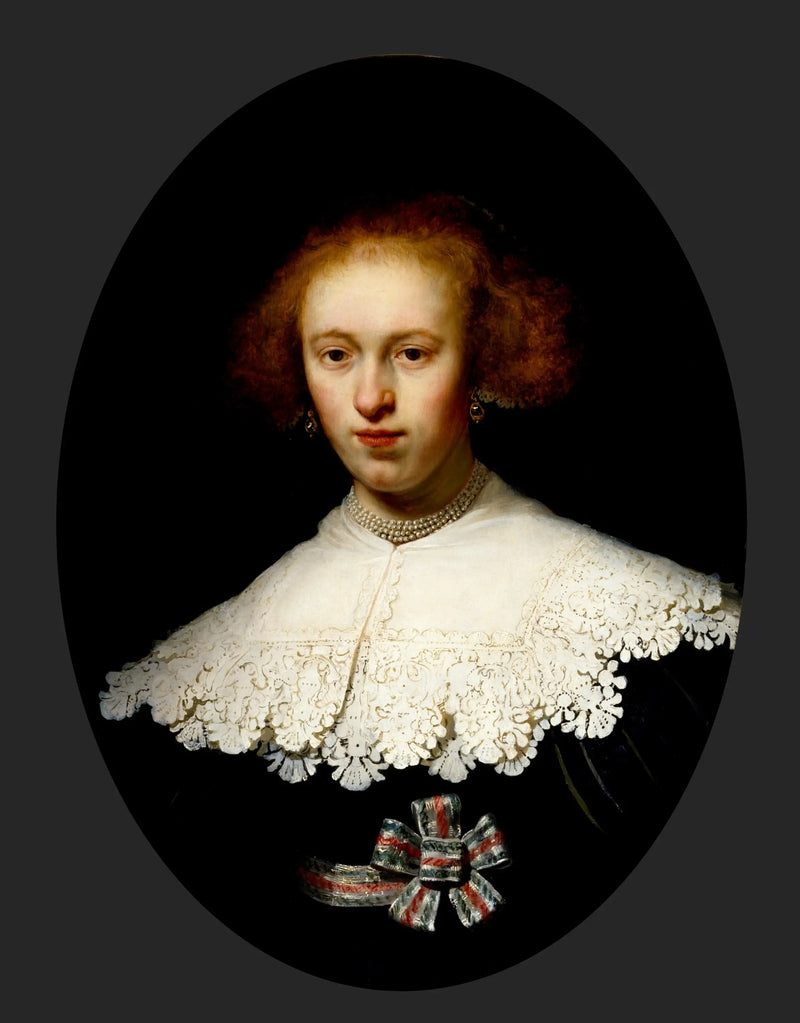 Genç bir kadının portresi. - Rembrandt