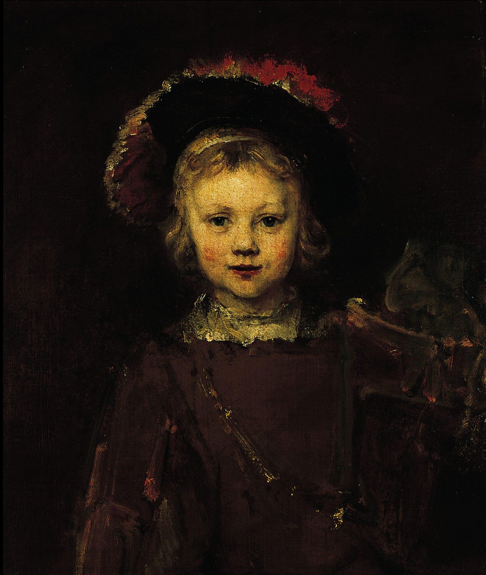 Reproduction du tableau « Portrait inachevé d'un garçon - Rembrandt » par Alpha Reproduction en peinture à l’huile