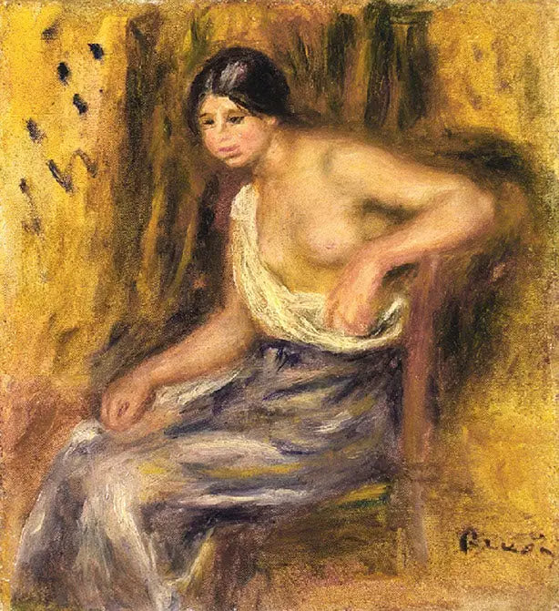Oturan Kadın - Pierre-Auguste Renoir