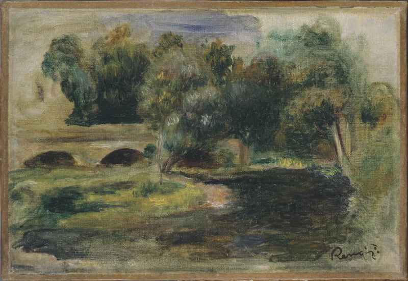 Bir Nehir Üzerinde Köprü - Pierre-Auguste Renoir