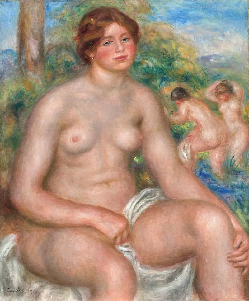 Oturan Yüzücü - Pierre-Auguste Renoir