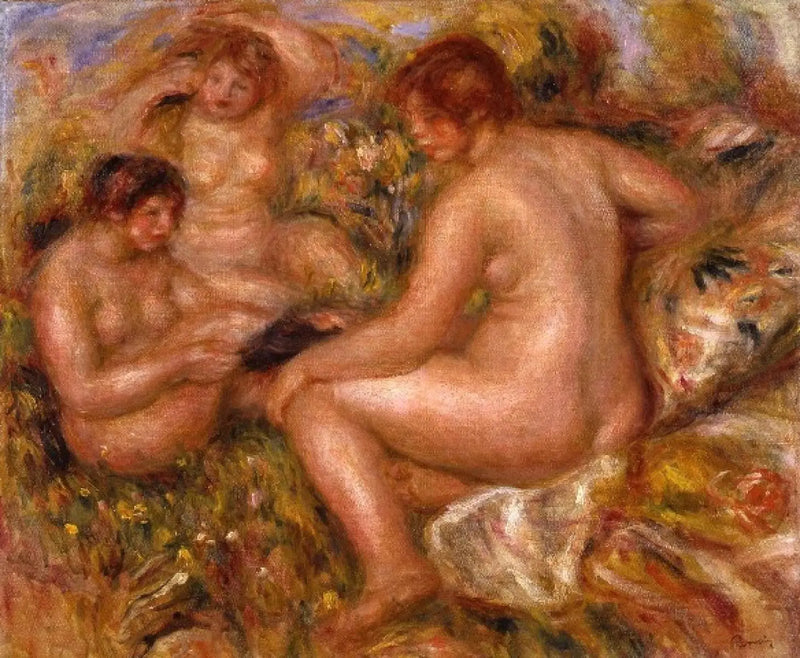 Üç Yüzücü - Pierre-Auguste Renoir