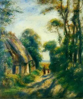 Berneval'deki Kulübeler - Pierre-Auguste Renoir
