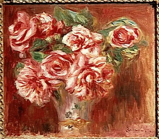 Bir Vazoda Güller - Pierre-Auguste Renoir