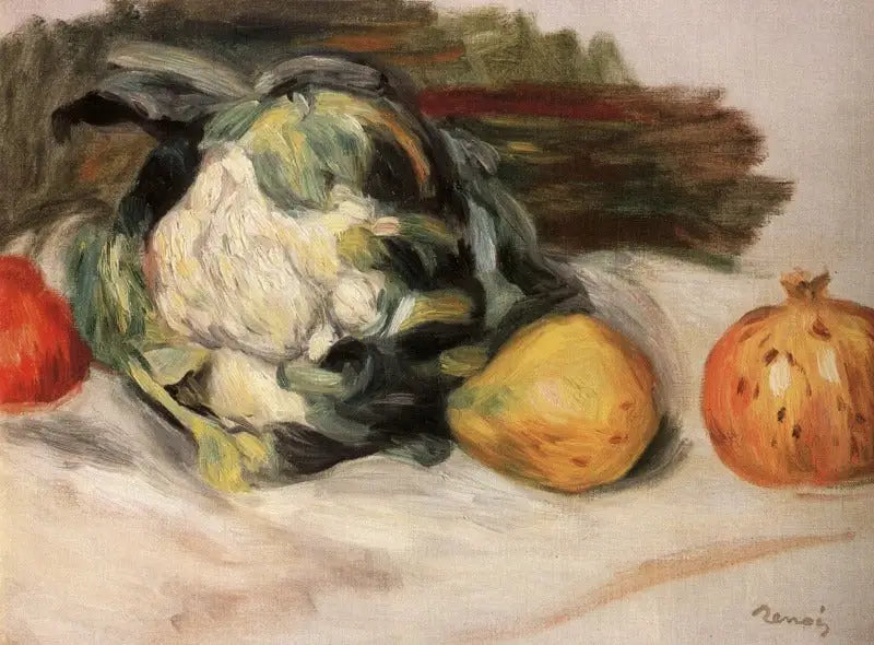Karnabahar ve narlar. - Pierre-Auguste Renoir