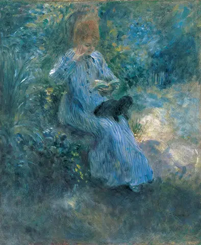Siyah köpekli kadın - Pierre-Auguste Renoir
