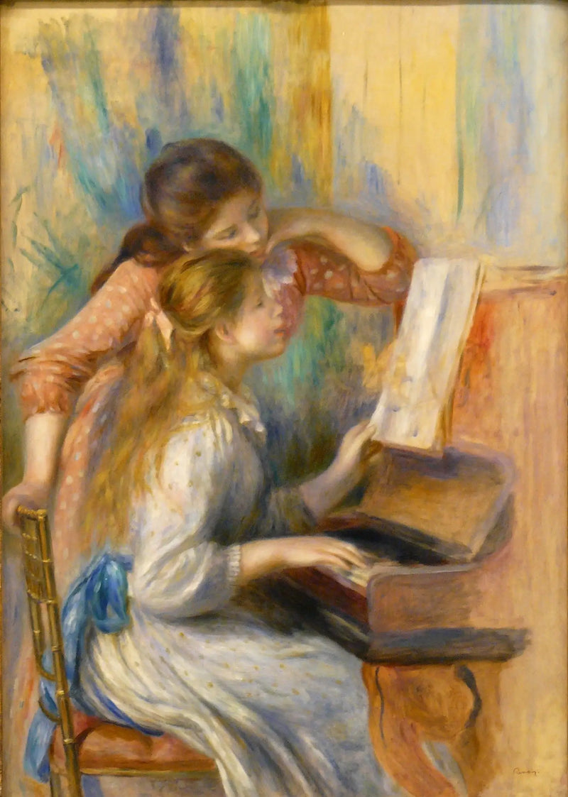 Piyanoda Genç Kızlar - Pierre-Auguste Renoir
