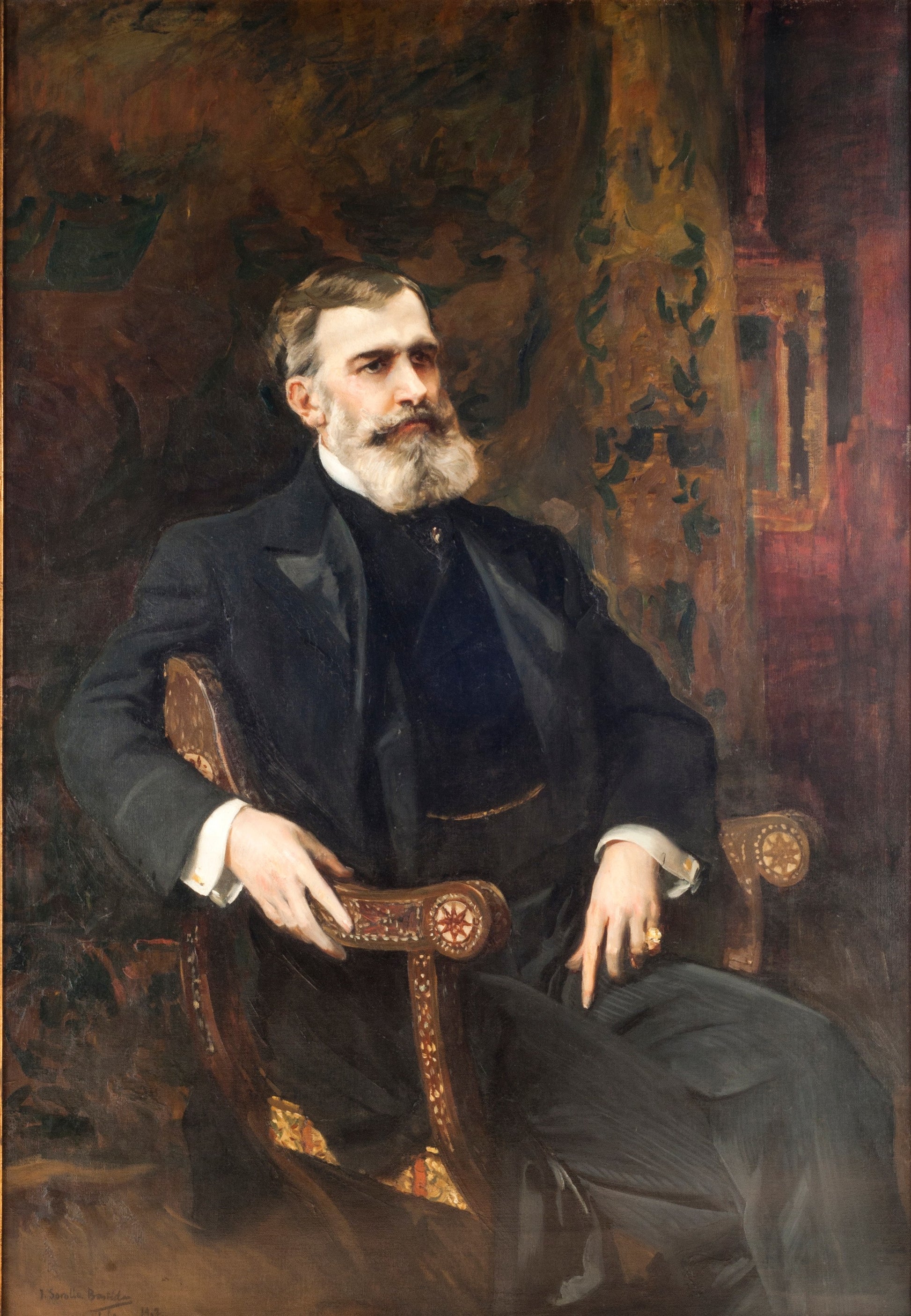 Reproduction du tableau « Portrait de José Prudencio Guerrico - Joaquín Sorolla » par Alpha Reproduction en peinture à l’huile