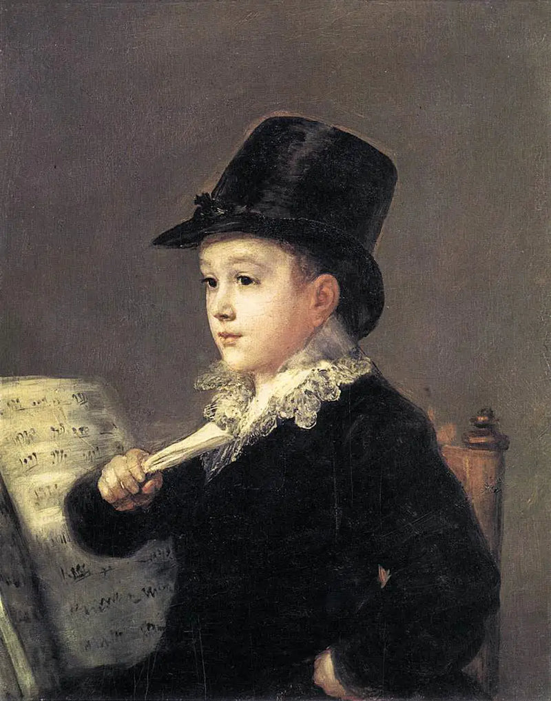 Sanatçının torunu Mariano Goya'nın Portresi - Francisco de Goya