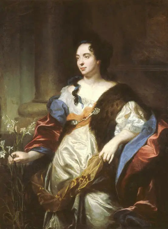 Marie Cadenne'nin Portresi, heykeltıraş Desjardins'in eşi - Hyacinthe Rigaud