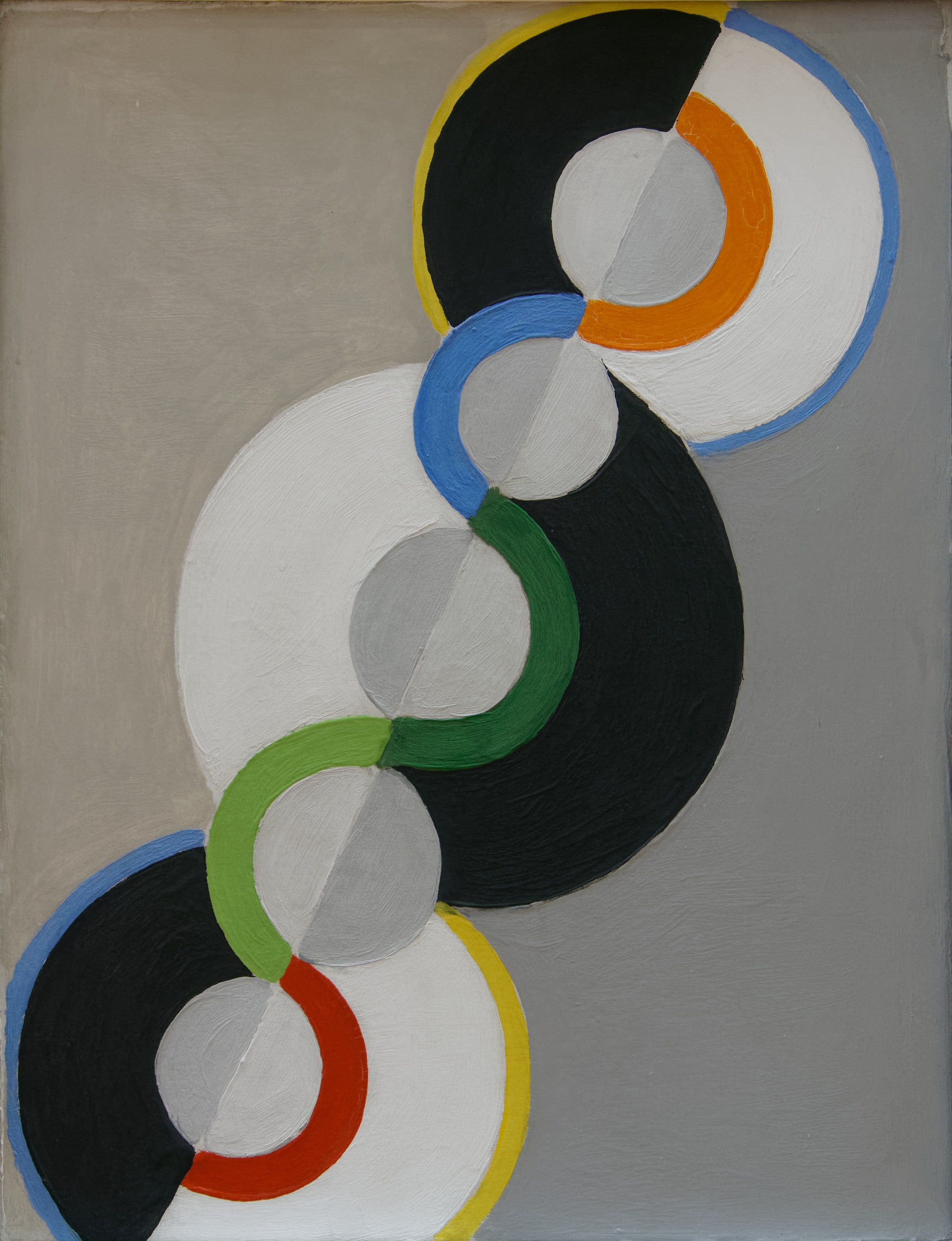 Reproduction du tableau « Cercles simultanés - Robert Delaunay » par Alpha Reproduction en peinture à l’huile