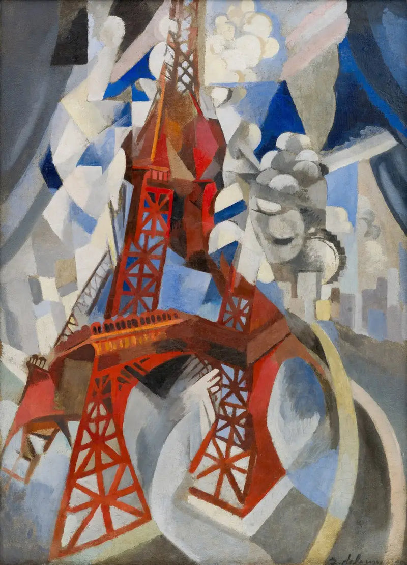 Kırmızı Eyfel Kulesi - Robert Delaunay