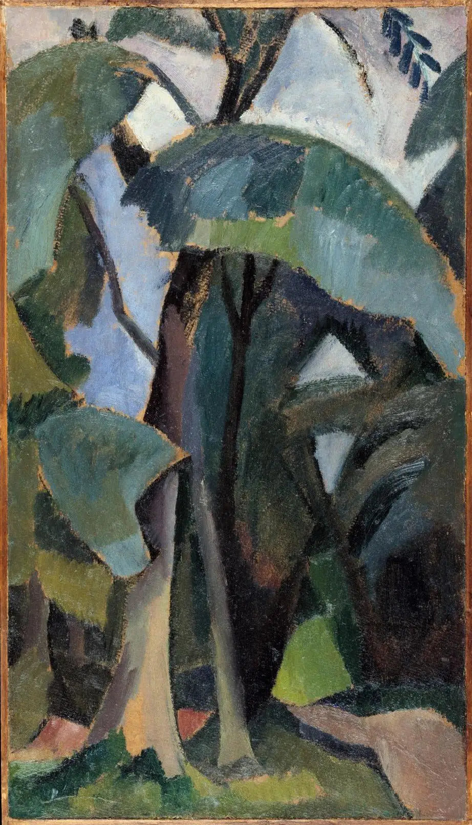 Reproduction du tableau « Saint-Cloud, étude de paysage - Robert Delaunay » par Alpha Reproduction en peinture à l’huile