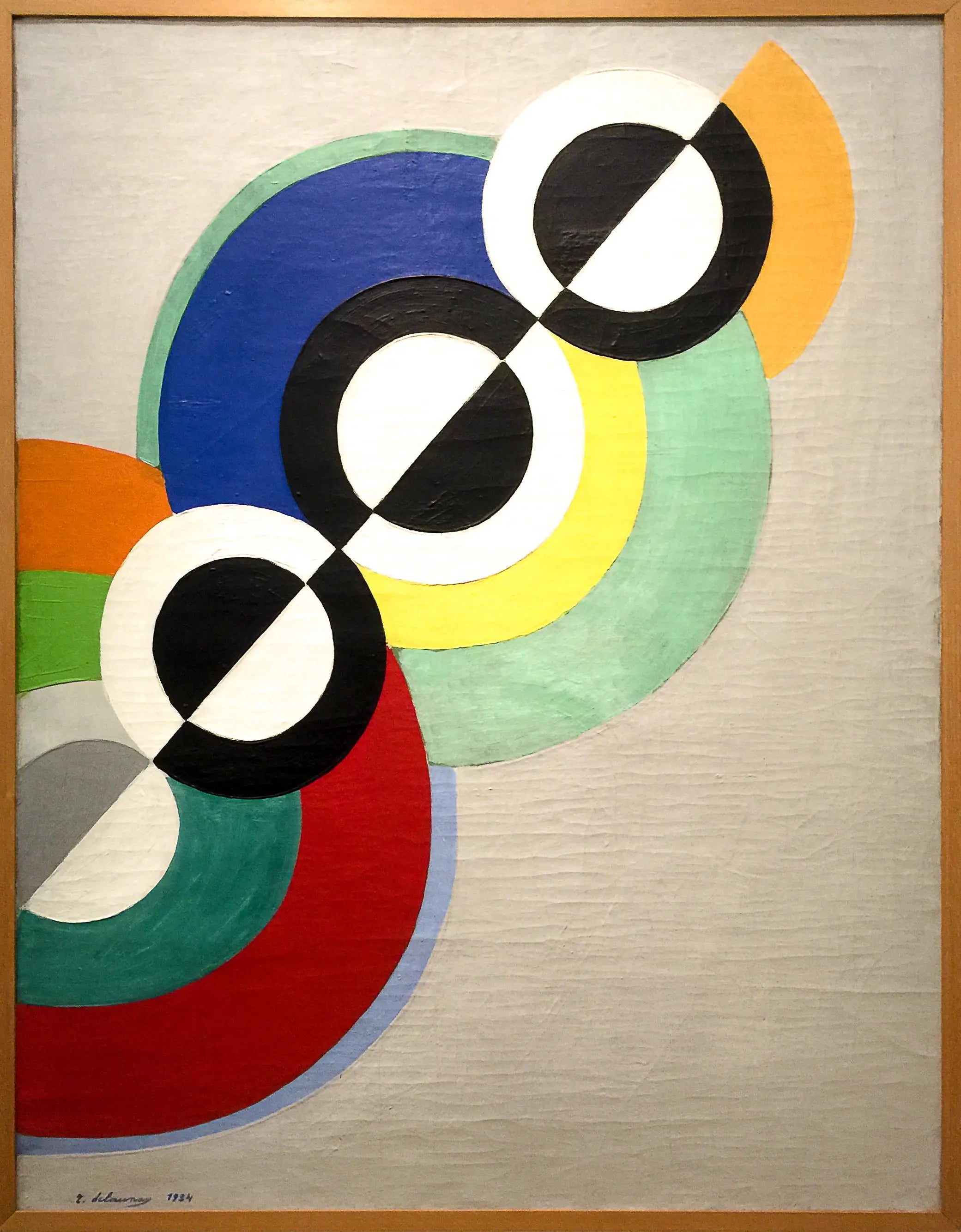 Reproduction du tableau « Rythmes - Robert Delaunay » par Alpha Reproduction en peinture à l’huile