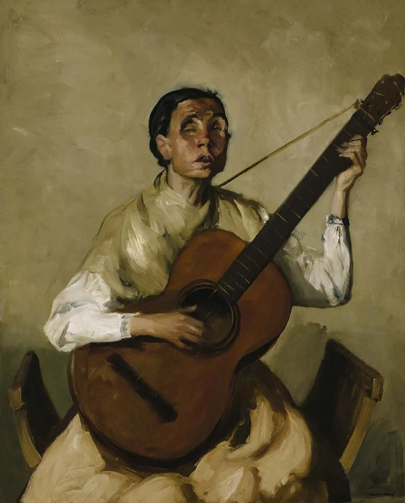 İspanyol kör şarkıcı - Robert Henri