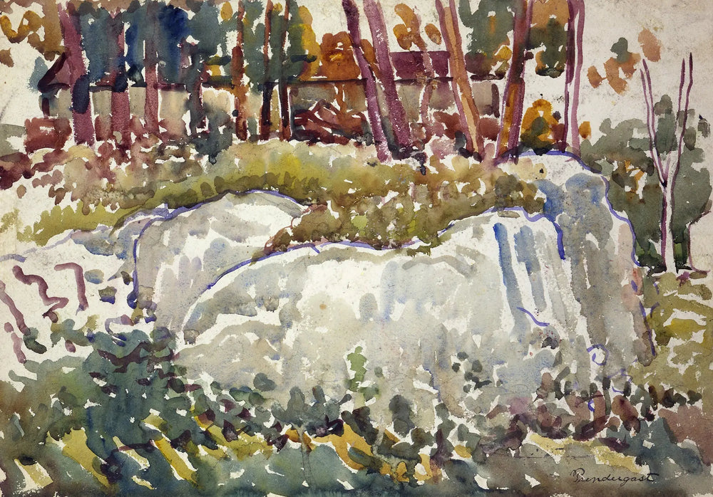 Rochers Maine - Maurice Prendergast - Alpha Reproduction