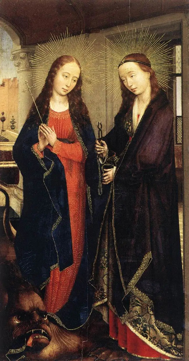 Sainte Marguerite ve Sainte Apollonie - Rogier van der Weyden
