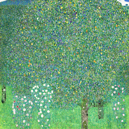 🌳🌸 Ağaçların Altında Güller – Gustav Klimt (1905)