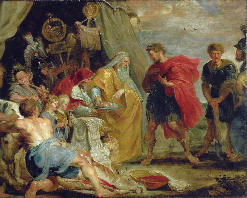 Decius Mus kahinle görüşüyor (Tite-Live VIII, 6-9/10) - Peter Paul Rubens