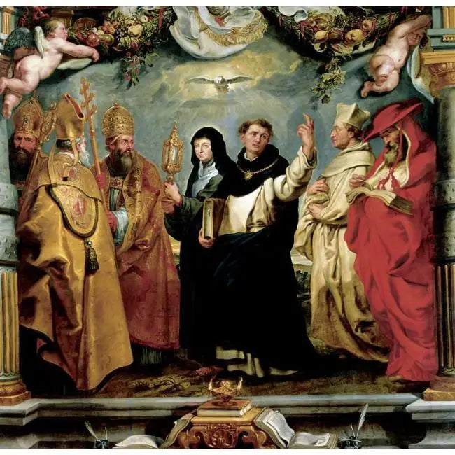 Eucharist savunucuları - Peter Paul Rubens