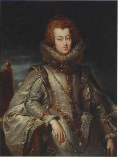 İspanya Prensesi Maria Anna Portresi, Avusturya Arşidüsküsi, daha sonra Macaristan ve Bohemya Kraliçesi (1604-1646) - Peter Paul Rubens