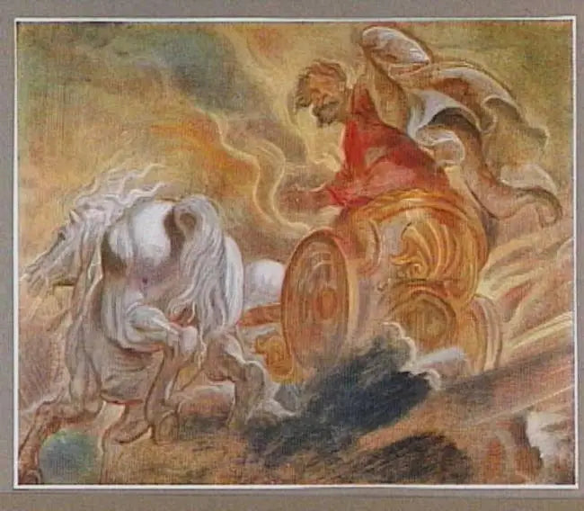 Élie göğe yükseliyor bir savaş arabasında - Peter Paul Rubens