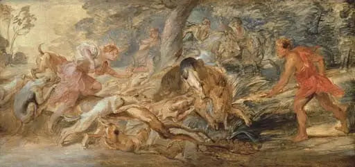 Calydon Domuz Avı - Peter Paul Rubens