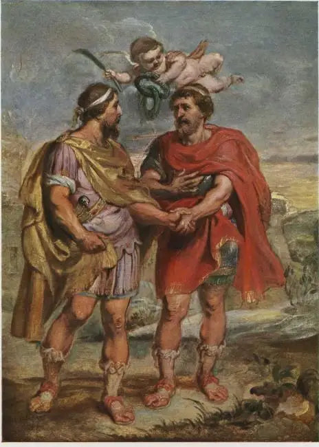 Romulus ve Titus Tatius - Peter Paul Rubens