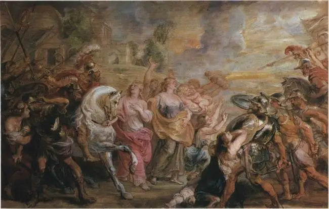 Roma ve Sabinlerin Uzlaşması, 1639-1640 - Peter Paul Rubens