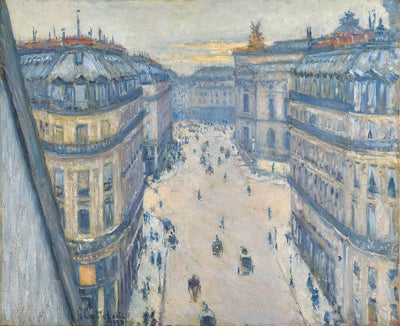 Reproduction du tableau « Rue Halévy, vue du sixième étage - Gustave Caillebotte » par Alpha Reproduction en peinture à l’huile