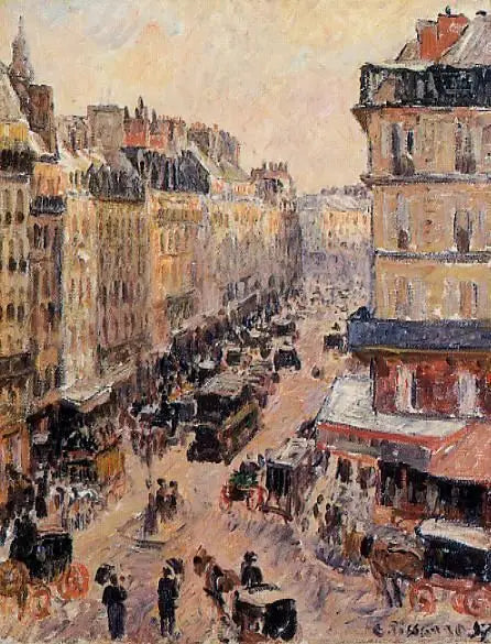 Rue Saint-Lazare, Güneş Etkisi - Camille Pissarro
