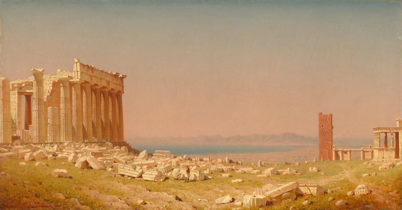 Parthenon Harabeleri - Sanford Robinson Gifford