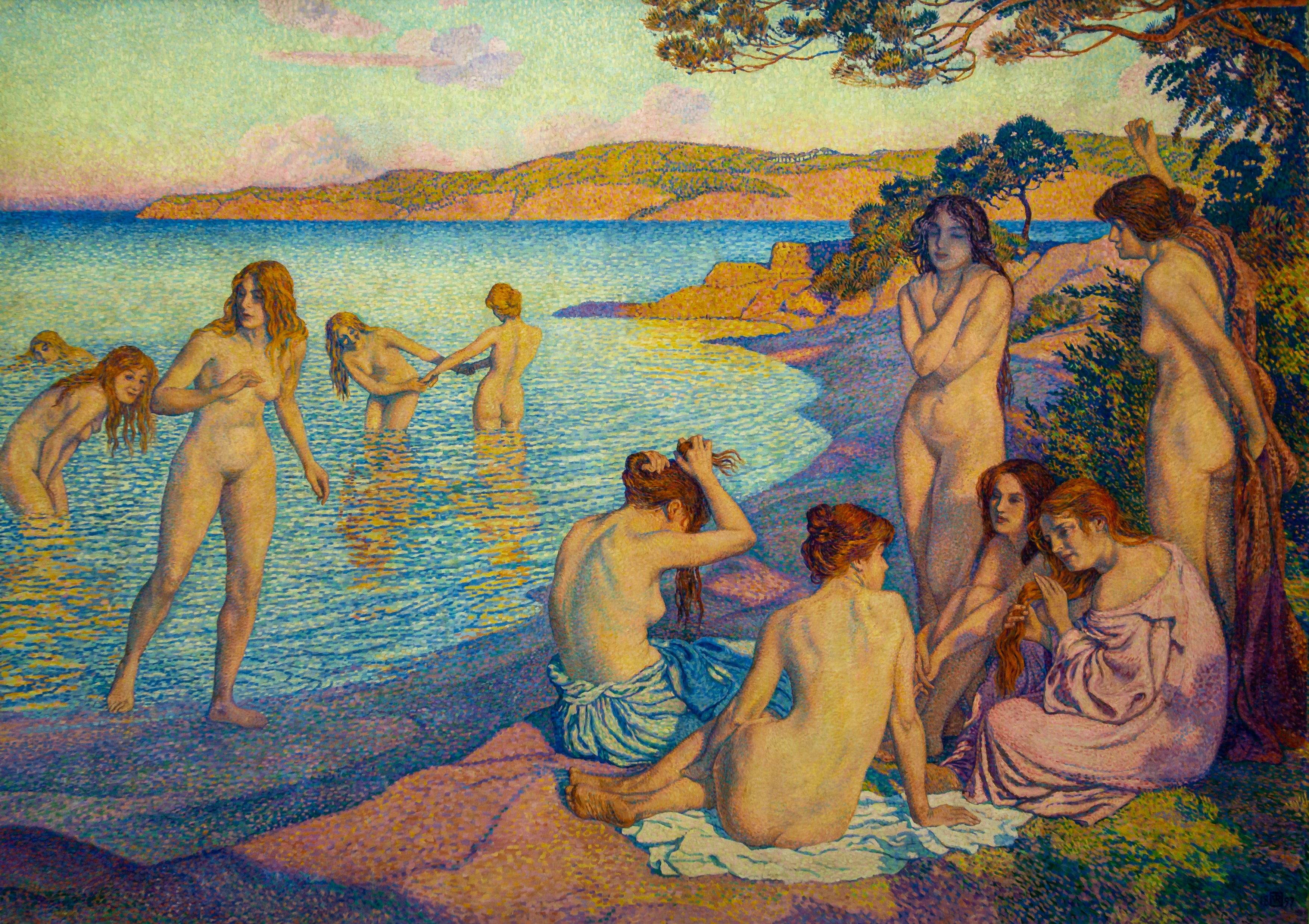 L'heure embrassée - Théo van Rysselberghe